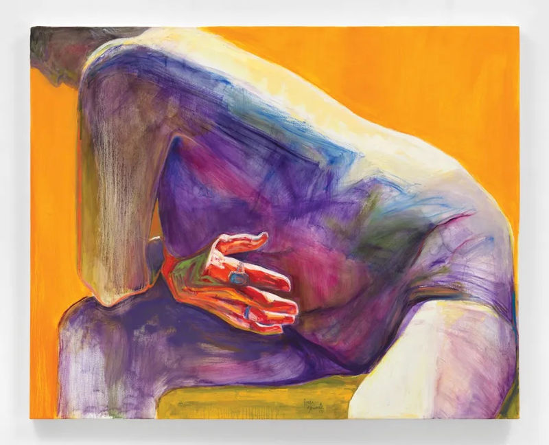 Joan Semmel, "Red Hand," 2019.