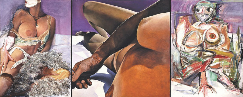 Mythologies and Me, 1976. Oil and collage on canvas