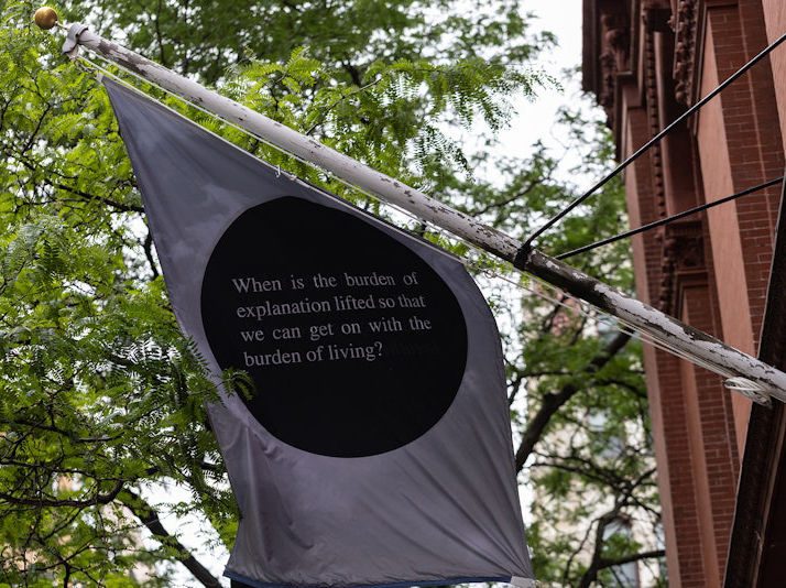 Installation view: "Chloë Bass: The Parts," Brooklyn Public Library, New York, 2021. Courtesy Brooklyn Public Library. Photo: Gregg Richards.
