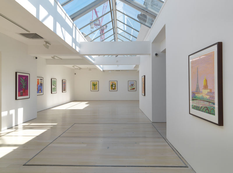 David Hockney installation image @ Annely Juda Fine Art 2018