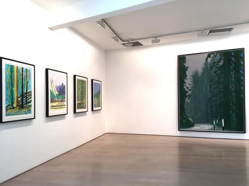 David Hockney installation image @ Annely Juda Fine Art 2016