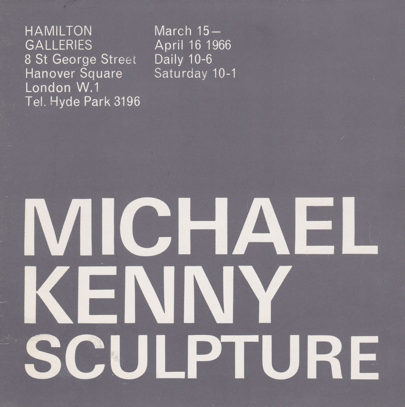 Michael Kenny 1966 Hamilton Galleries