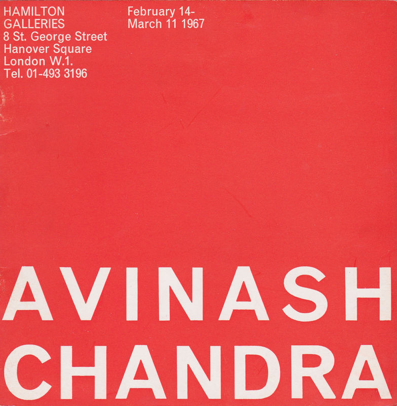 Avinash Chandra 1967 Hamilton Galleries