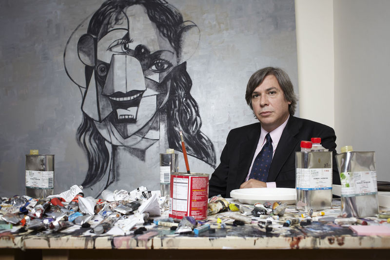 George Condo portrait
