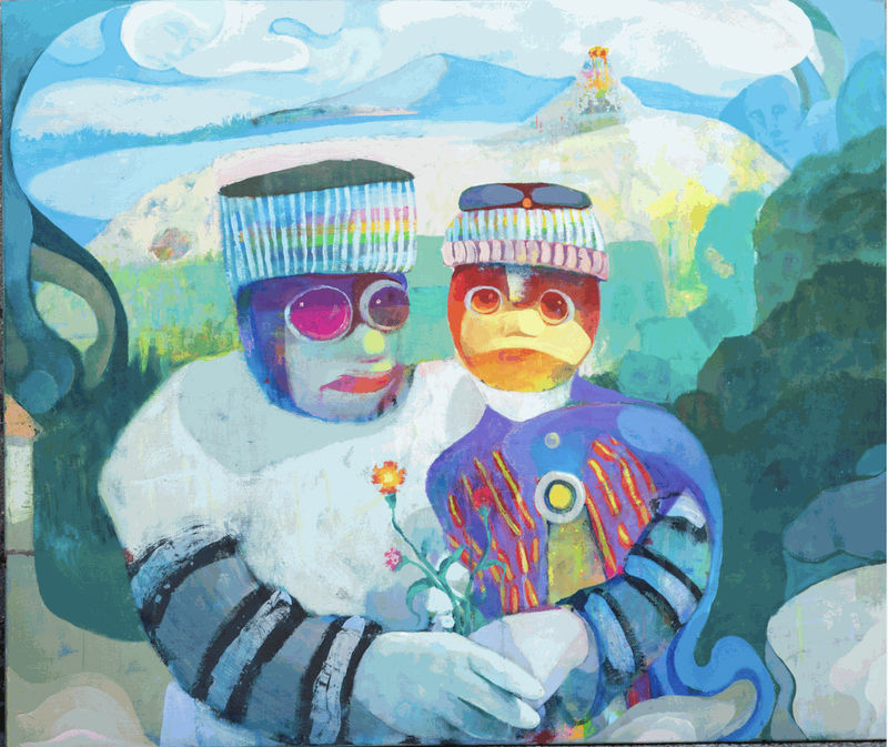 Image of a painting by Mehmet Cevik