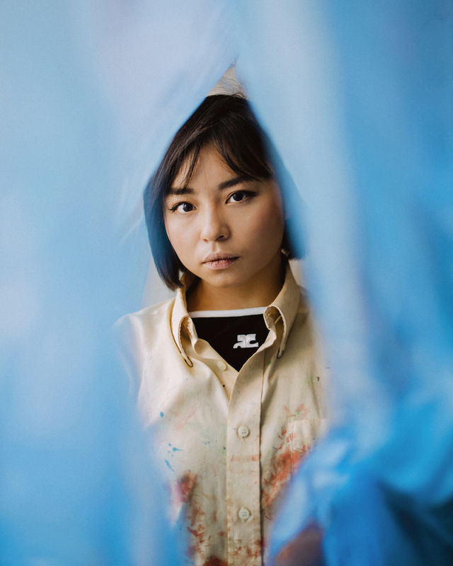 image of artist sophie yen bretez in her studio