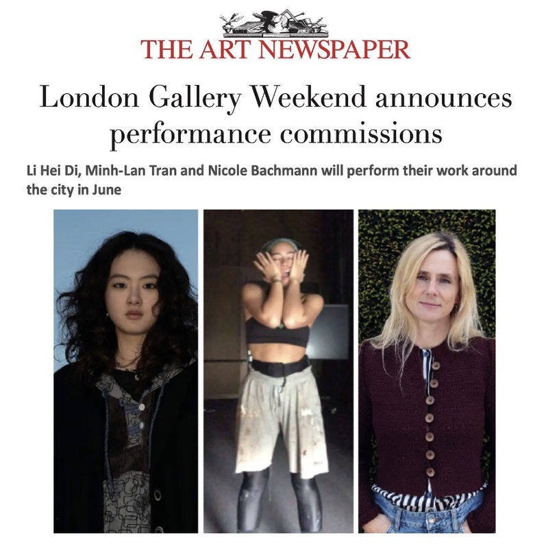 London Gallery Weekend announces performance commissions