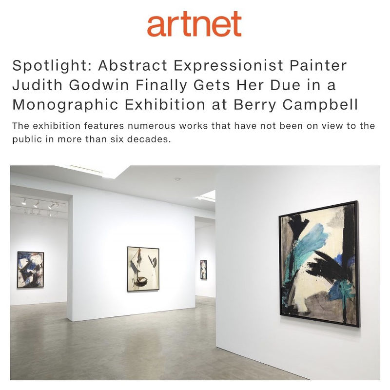 Installation view of "Judith Godwin: Modern Woman" (2023). Courtesy of Berry Campbell, New York.