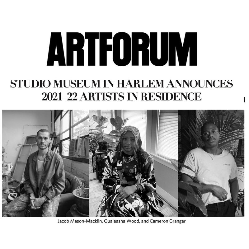 STUDIO MUSEUM IN HARLEM ANNOUNCES 2021–22 ARTISTS IN RESIDENCE