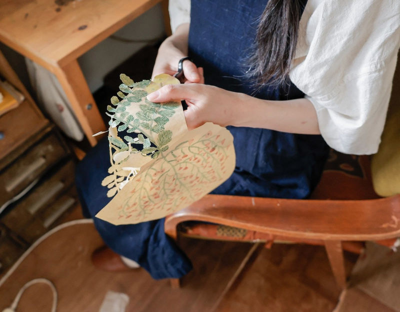 Fumi Imamura in her studio in Aichi, Japan. Photography by Norihito Hiraide.
