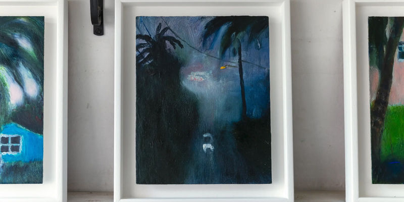 Of Darkness, 2020 Oil on board, 25 x 20 cm