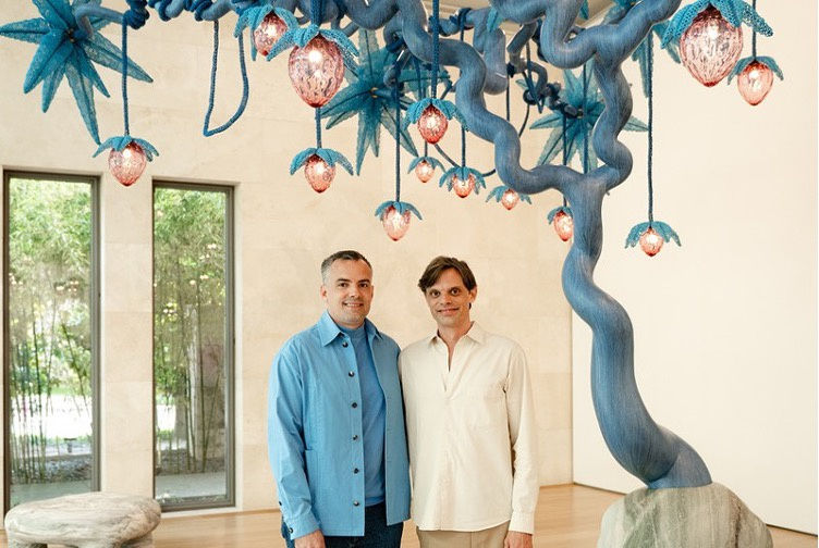 Fraternal twins Simon (left) and Nikolai Haas bring double the fun, charm, and whimsy to the art world.