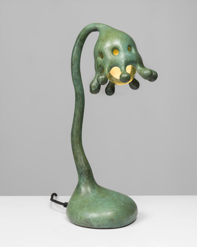 The Haas Brothers patinated cast-bronze and blown-glass Wane Gretzky light, marianneboeskygallery.com © The Haas Brothers, courtesy of Marianne Boesky Gallery, New York and Aspen