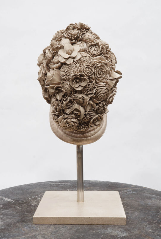 Allison Janae Hamilton – Floral Mask in Bronze, 2024. Photograph: Courtesy of Marianne Boesky Gallery, New York and Aspen