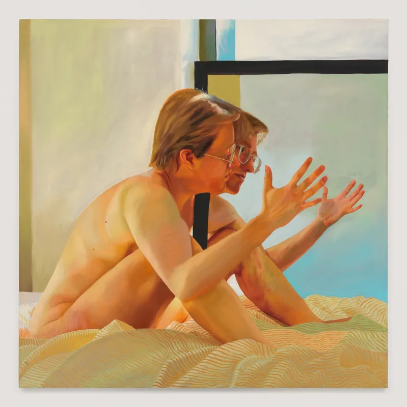 Linus Borgo (American, b. 1995) Mirror Box, 2025 Oil on Canvas 46" x 46" (117 x 117 cm) Unique (LNB.25093)