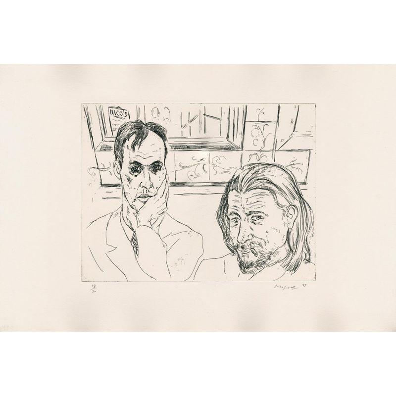 Sandy Moffat, Afternoon at Nico's, 1987