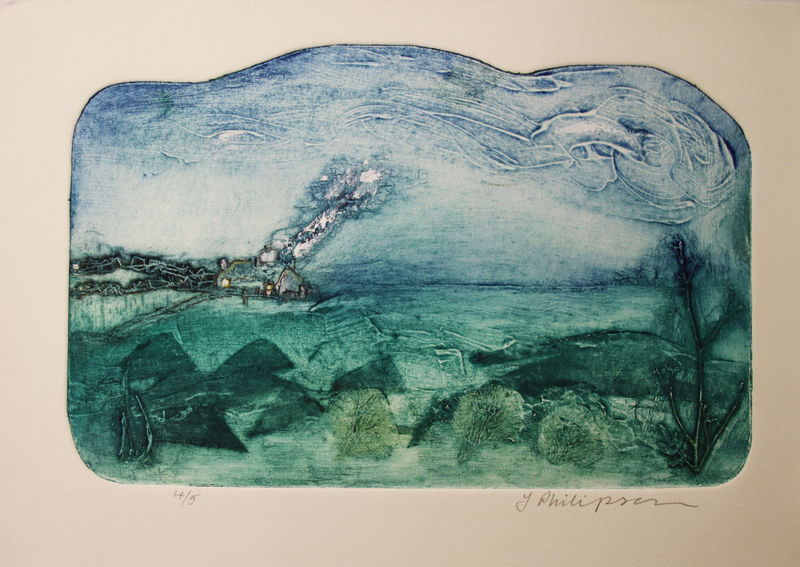 Judith Philipson, Cottage by the Shore, 2024