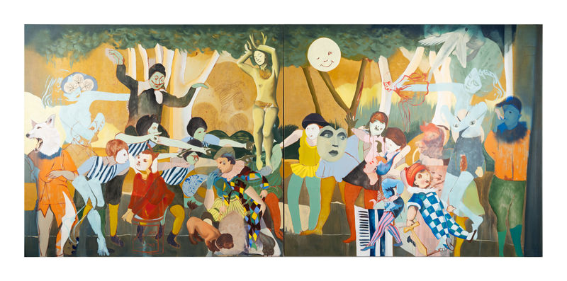 Ghost Light, The Final Scene, 2025 oil on linen 180 x 400 cm. Photography by Dave Watts