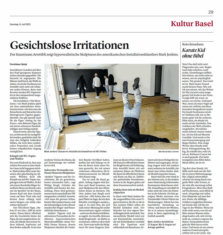 Mark Jenkins – Gesichtslose Irritationen