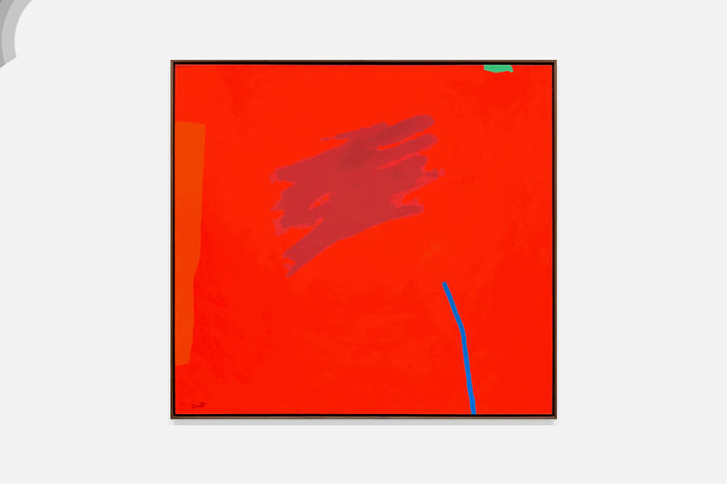 Dorothy Fratt, Hopscotch, 2001, Acrylic on canvas, 40 × 43 in.