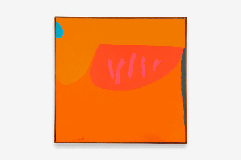 Dorothy Fratt, Red Mesa, Acrylic on canvas. SMoCA Permanent Collection. ©️Dorothy Fratt. Photo courtesy of Radius Books.