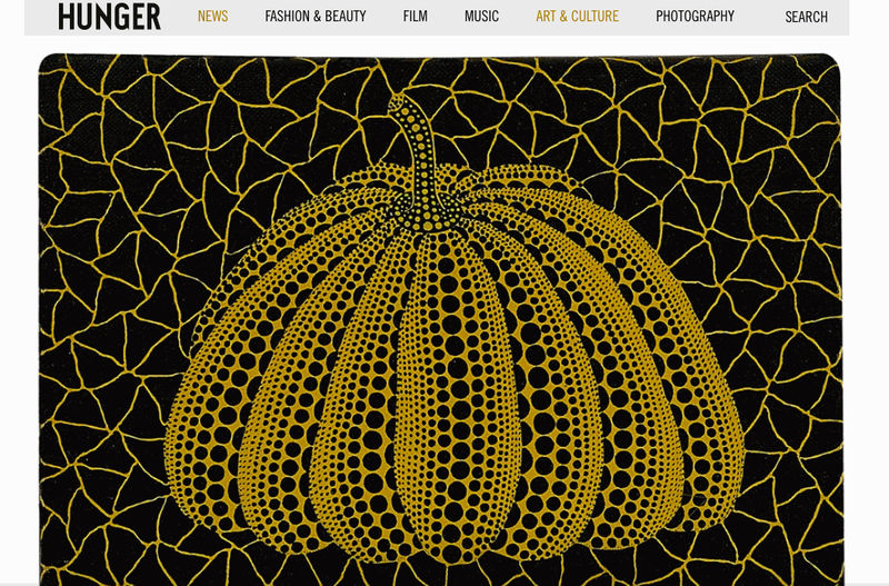 Hunger: LISTEN UP LONDON: GO AND SEE YAYOI KUSAMA’S ICONIC PUMPKINS NOW