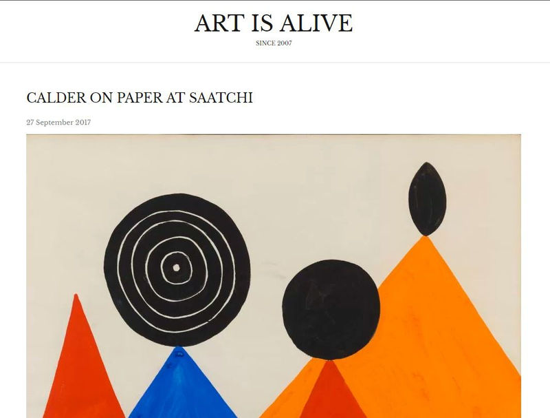 Art is Alive: Calder on Paper