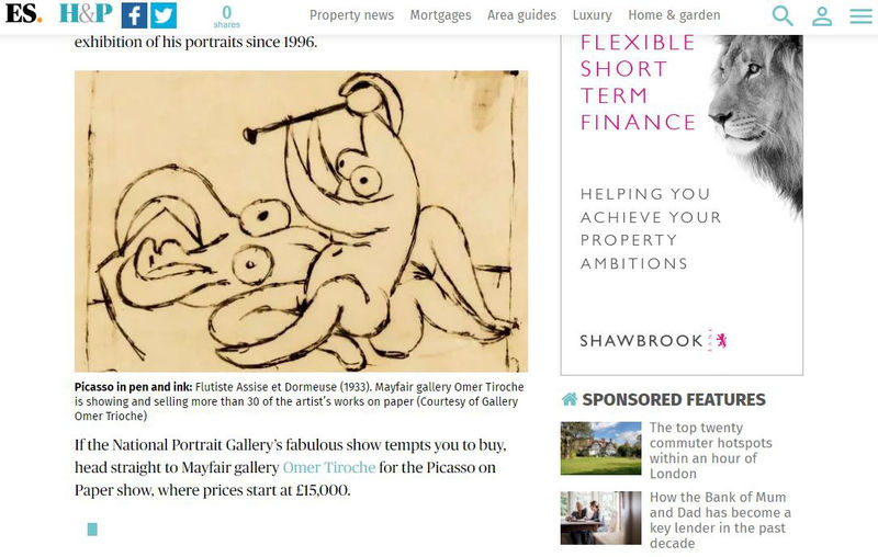 Evening Standard: From Frieze London to Picasso’s Portraits: unmissable events and top picks for contemporary art lovers