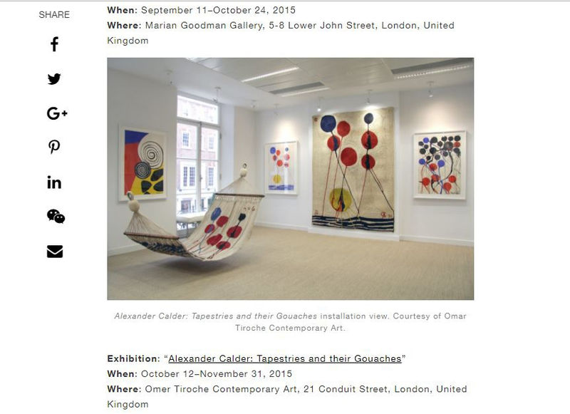 Artnet: Must See Exhibition