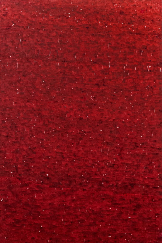 Latthapon Korkiatarkul, Painting/Practice (Carmin Lake Extra (D160), vertical line in vertical shape), 2023