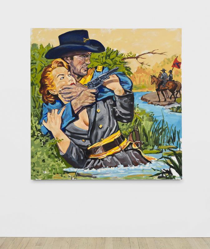 Walter Robinson, Incredible Exploits, 2021, Acrylic on canvas, 60 x 60 inches (152.4 x 152.4 cm)