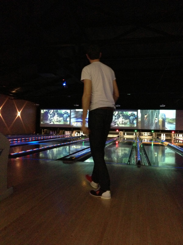 Chadwick Rantanen bowling at X Lanes in Los Angeles, January, 2013