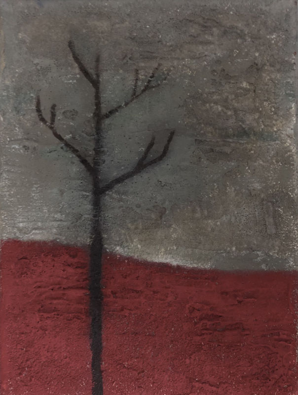 Godot Tree, oil on canvas, 8 x 6 in / 20 x 15 cm
