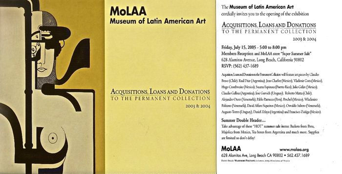 Auction Latinamerican Artists 2005, Museum Of Latin American Art. MoLAA, Long Beach. CA, USA.