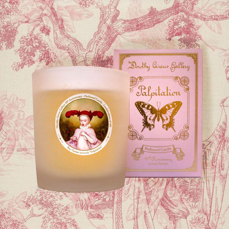 Palpitation Candle inspired by Ray Caesar and produced by Dorothy Circus Factory