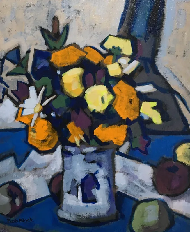 Still Life Blue & Orange