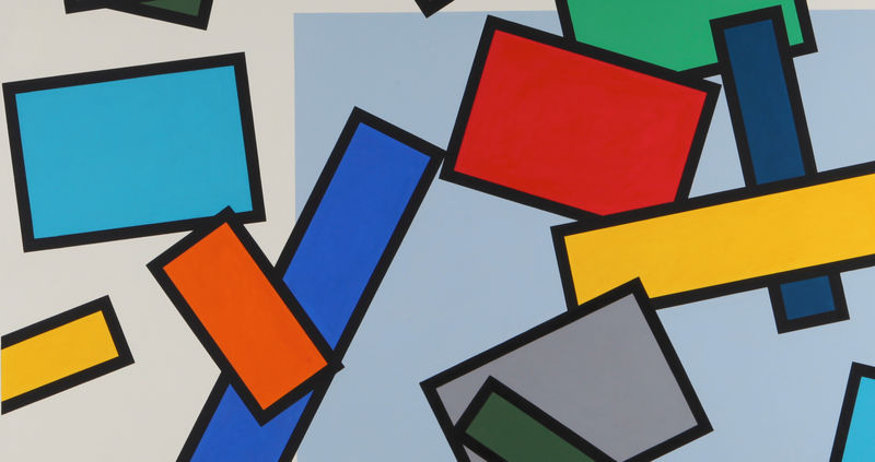 Detail of Mary Webb, Winter Series II, 1996, Oil on canvas, 190.5 x 190.5 cm, 75 x 75 in