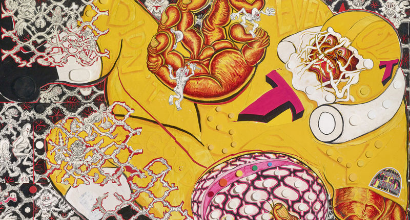 Detail of Trenton Doyle Hancock, I Didn't Even Get to Say Goodbye, 2021