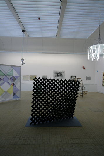 Installation view of Construction & its Shadow curated by Andrew Bick at Leeds Art Gallery