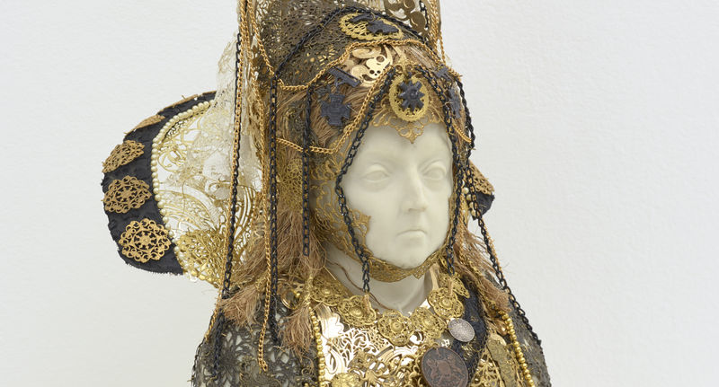 Detail of Hew Locke, Souvenir 9 Queen Victoria, 2019