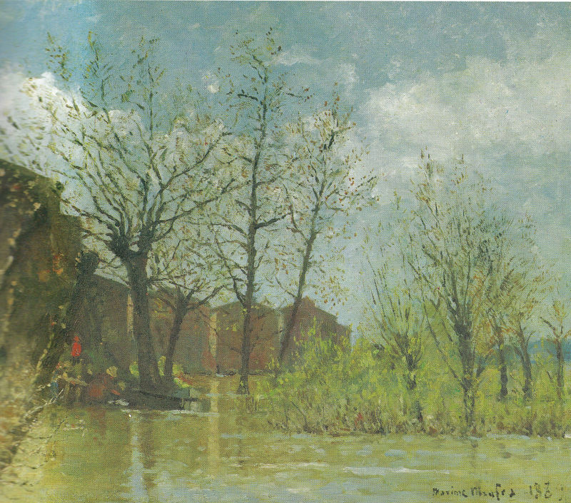 Maxime Maufra, L'Inondation, 1889, oil on canvas, 17 1/4 x 21 ins, 44 x 53 cm