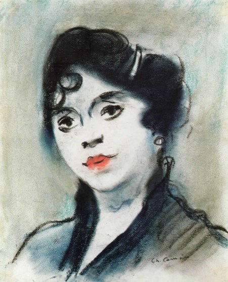 Charles Camoin, Brune, 1914, pastel on paper, 10 3/4 x 8 3/4 ins, 27.3 x 22.2 cm