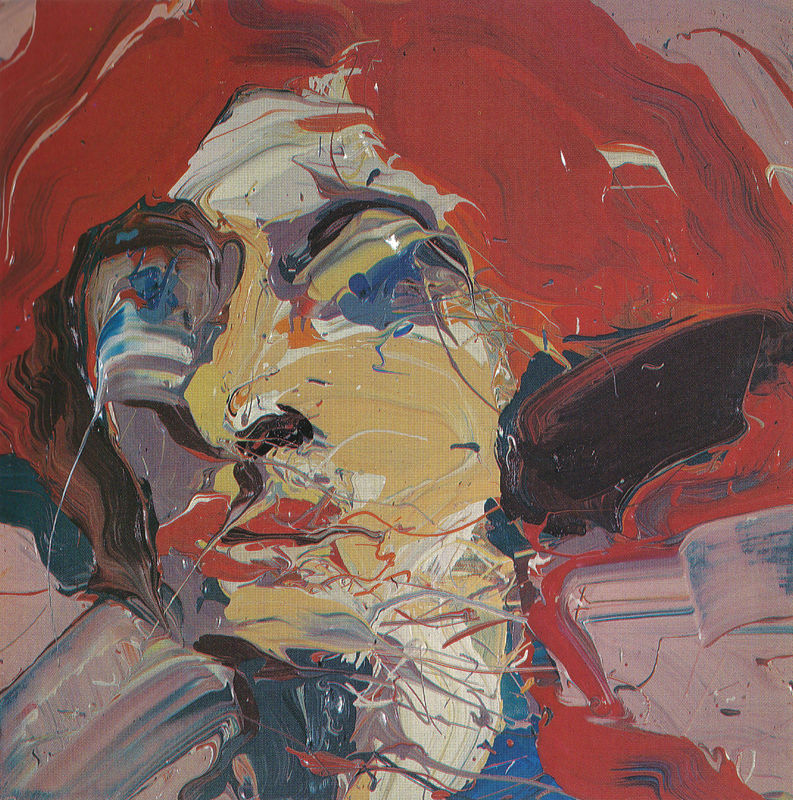 Paul RIchards, Head of Isabel, 1992, oil on canvas, 14 x 14 ins, 36 x 36 cm