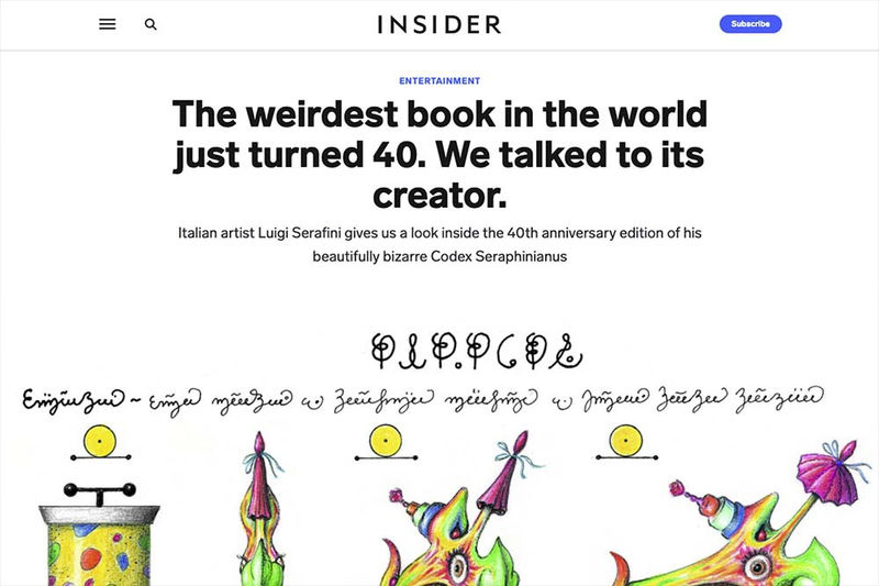 Luigi Serafini. The weirdest book in the world just turned 40. We talked to its creator.