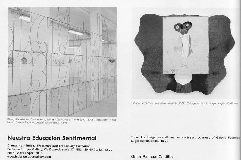 Diango Hernandez. Nuestra Educacion Sentimental. ART.es