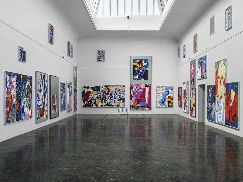 Ida Ekblad, GIRL FIRES UP STOVE Kunstnernes Hus, Oslo, No