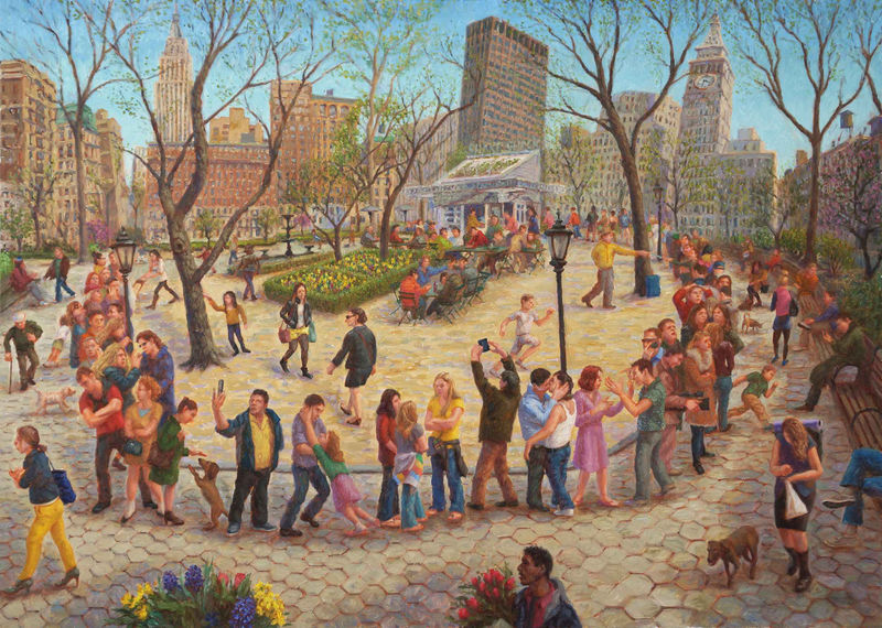 John Alexander Parks, Madison Square Park, Shake Shack Line, 2014