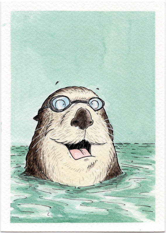 Out for a Dip by Gary Miller