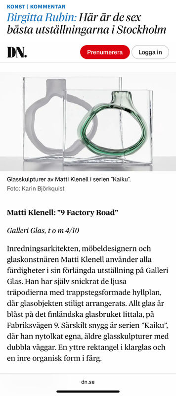 Dagens nyheter notis