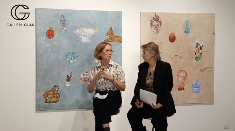 bild på ingela johansson dunell och cecilia sjöholm, artist talk